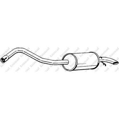 Фото Глушитель выхлопных газов конечный BOSAL 154979