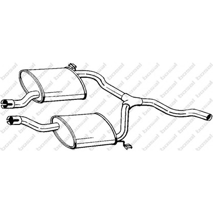 Zdjęcie Tłumik srodkowy BOSAL 279913