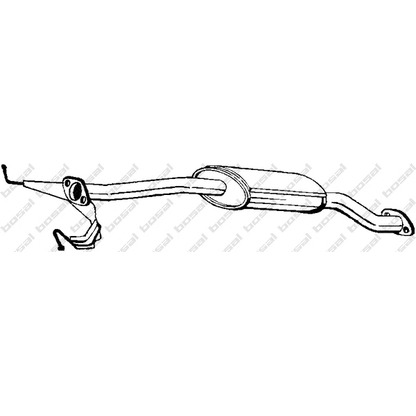 Фото Средний глушитель выхлопных газов BOSAL 171403