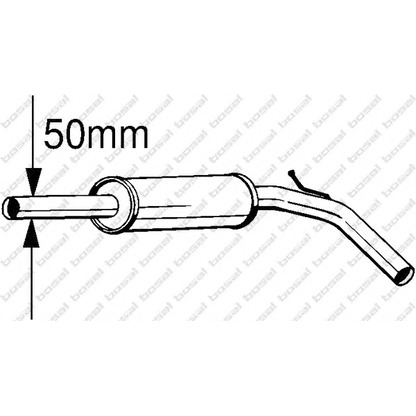 Фото Средний глушитель выхлопных газов BOSAL 233391