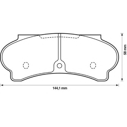 Photo Brake Pad Set, disc brake JURID 571217JAS