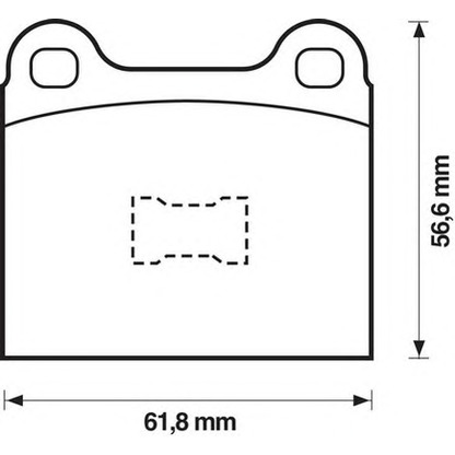 Photo Kit de plaquettes de frein, frein à disque JURID 571221D