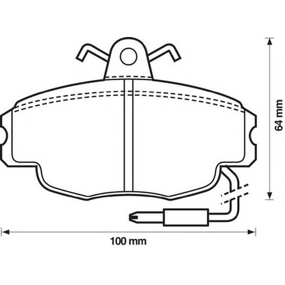 Photo Brake Pad Set, disc brake JURID 571327D