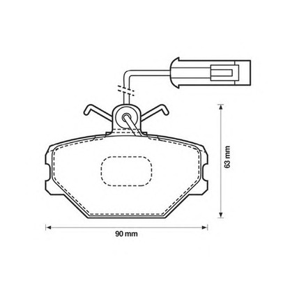 Photo Brake Pad Set, disc brake JURID 571330D