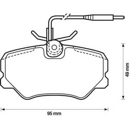 Photo Brake Pad Set, disc brake JURID 571359JAS