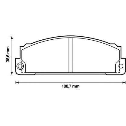 Photo Brake Pad Set, disc brake JURID 571362D