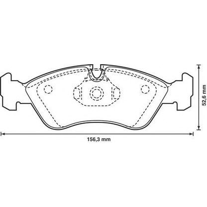 Photo Brake Pad Set, disc brake JURID 571391JAS