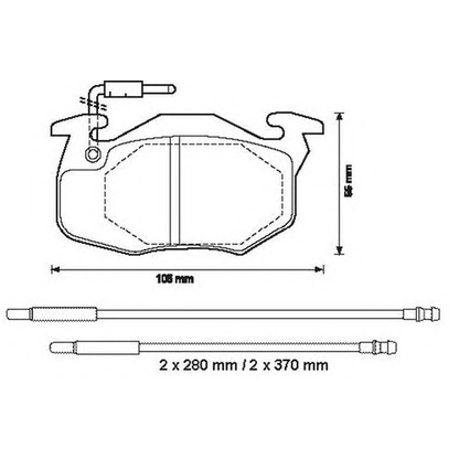 Foto Kit pastiglie freno, Freno a disco JURID 571525D