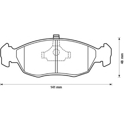 Photo Brake Pad Set, disc brake JURID 571902D