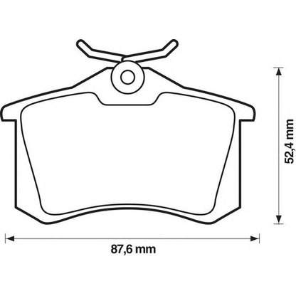 Photo Brake Pad Set, disc brake JURID 571906D