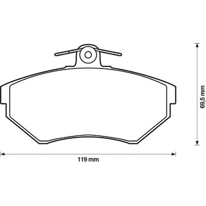 Photo Brake Pad Set, disc brake JURID 571969JAS