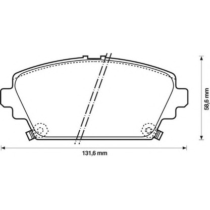 Photo Brake Pad Set, disc brake JURID 572429JAS