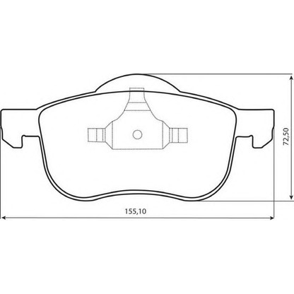 Photo Brake Pad Set, disc brake JURID 573003JAS