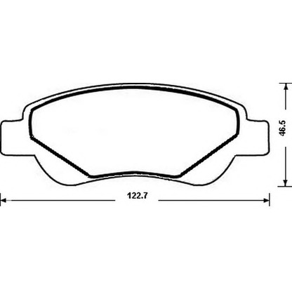 Photo Brake Pad Set, disc brake JURID 573135JAS