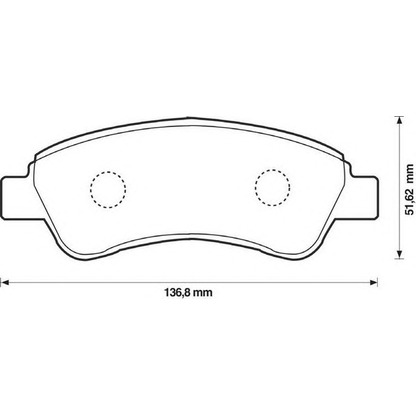 Photo Brake Pad Set, disc brake JURID 573183JAS