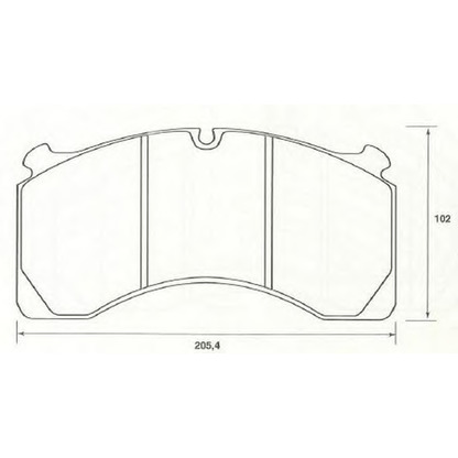 Photo Brake Pad Set, disc brake JURID 2912409560