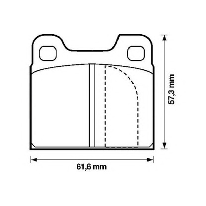 Photo Kit de plaquettes de frein, frein à disque JURID 571230J