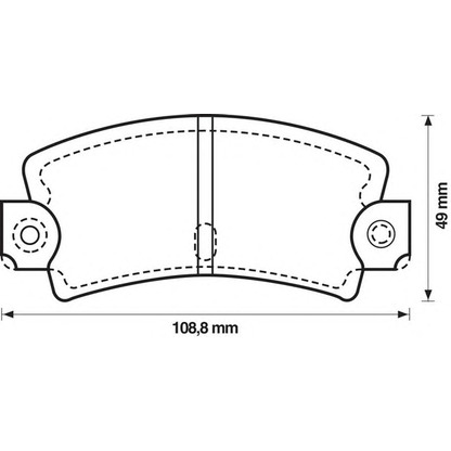 Photo Brake Pad Set, disc brake JURID 571243J