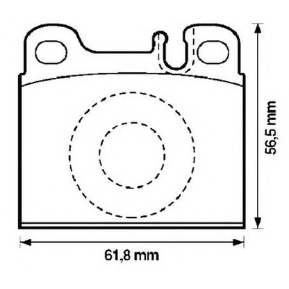 Фото Комплект тормозных колодок, дисковый тормоз JURID 571342J