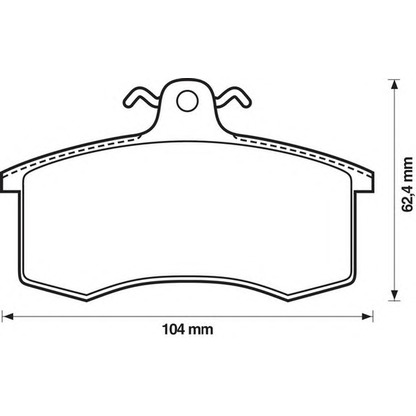 Photo Brake Pad Set, disc brake JURID 571346J