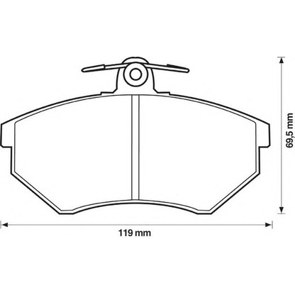 Photo Brake Pad Set, disc brake JURID 571357J