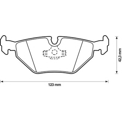 Photo Brake Pad Set, disc brake JURID 571387J