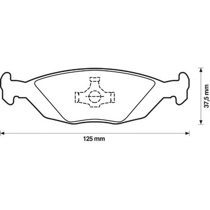 Photo Brake Pad Set, disc brake JURID 571428J