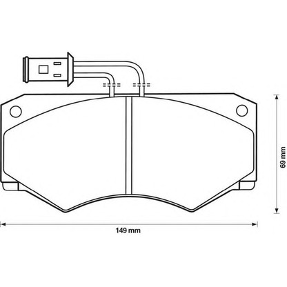 Photo Brake Pad Set, disc brake JURID 571446J