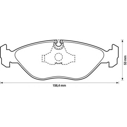 Photo Brake Pad Set, disc brake JURID 571465J