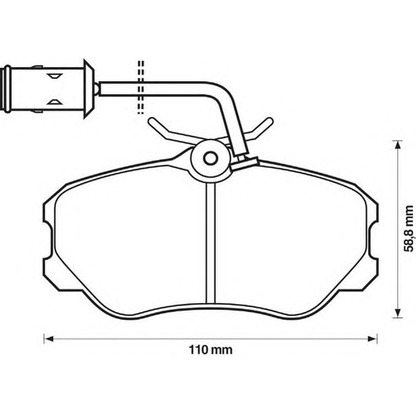 Photo Brake Pad Set, disc brake JURID 571471J