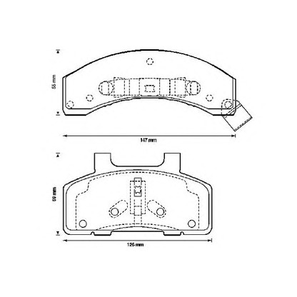 Photo Brake Pad Set, disc brake JURID 571520J