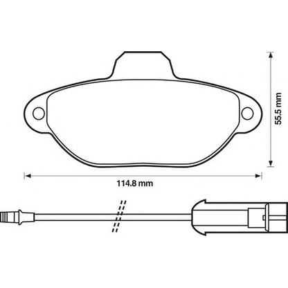 Photo Brake Pad Set, disc brake JURID 571523J