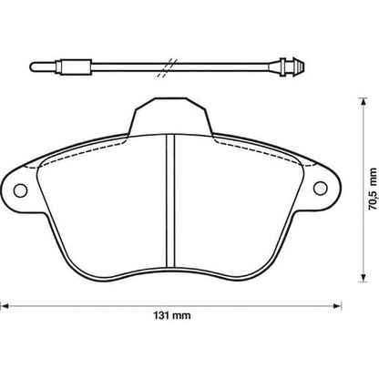 Photo Brake Pad Set, disc brake JURID 571733J