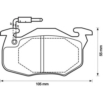 Photo Brake Pad Set, disc brake JURID 571743J