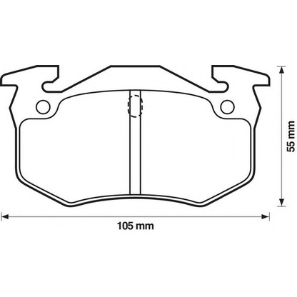 Photo Brake Pad Set, disc brake JURID 571744J