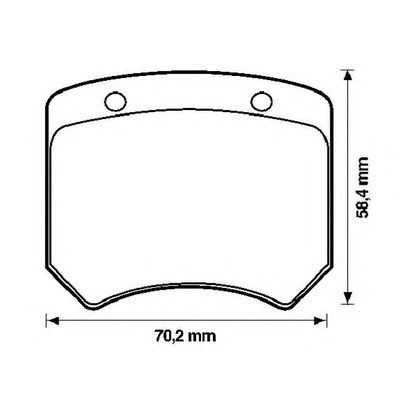 Photo Kit de plaquettes de frein, frein à disque JURID 571802J