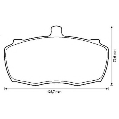 Photo Brake Pad Set, disc brake JURID 571822J