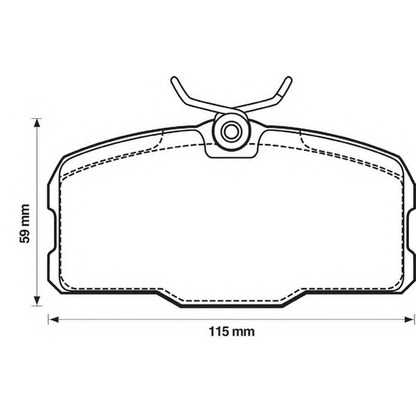 Photo Brake Pad Set, disc brake JURID 571824J