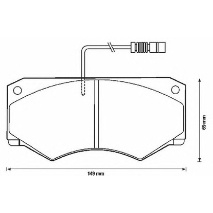 Photo Brake Pad Set, disc brake JURID 571825J