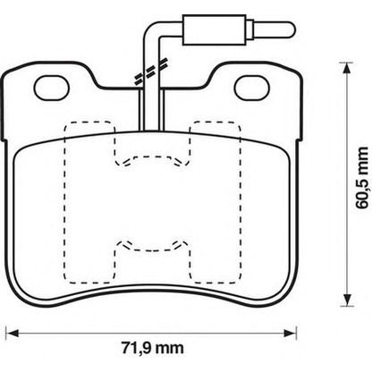 Photo Brake Pad Set, disc brake JURID 571872J