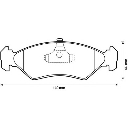 Photo Brake Pad Set, disc brake JURID 571913J