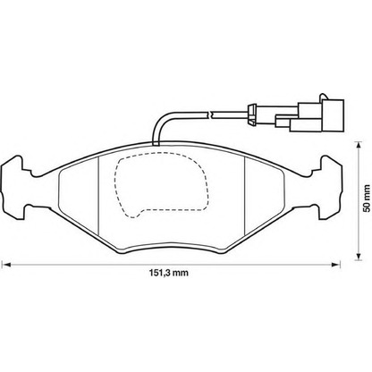 Photo Brake Pad Set, disc brake JURID 571917J