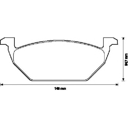 Photo Brake Pad Set, disc brake JURID 571929J