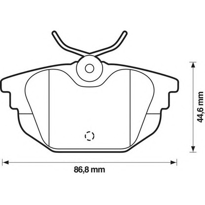 Photo Brake Pad Set, disc brake JURID 571979J