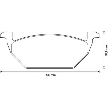 Photo Brake Pad Set, disc brake JURID 571985J