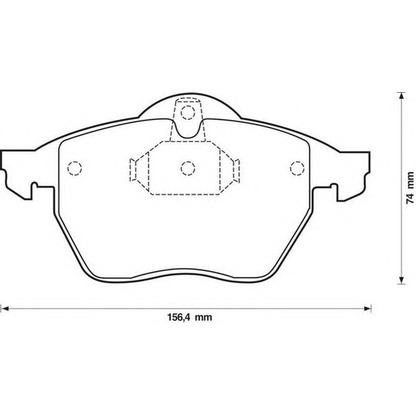 Photo Brake Pad Set, disc brake JURID 571997J