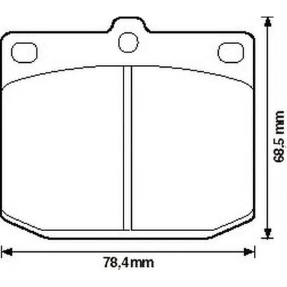 Photo Kit de plaquettes de frein, frein à disque JURID 572115J