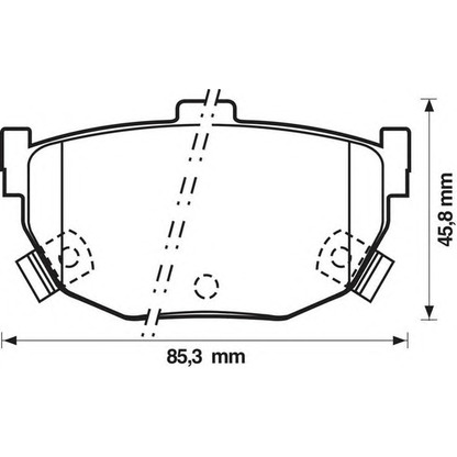 Photo Brake Pad Set, disc brake JURID 572127J