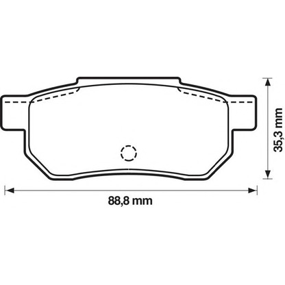 Photo Brake Pad Set, disc brake JURID 572135J