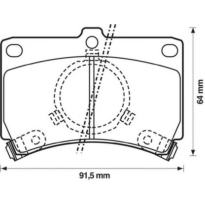 Photo Brake Pad Set, disc brake JURID 572144J